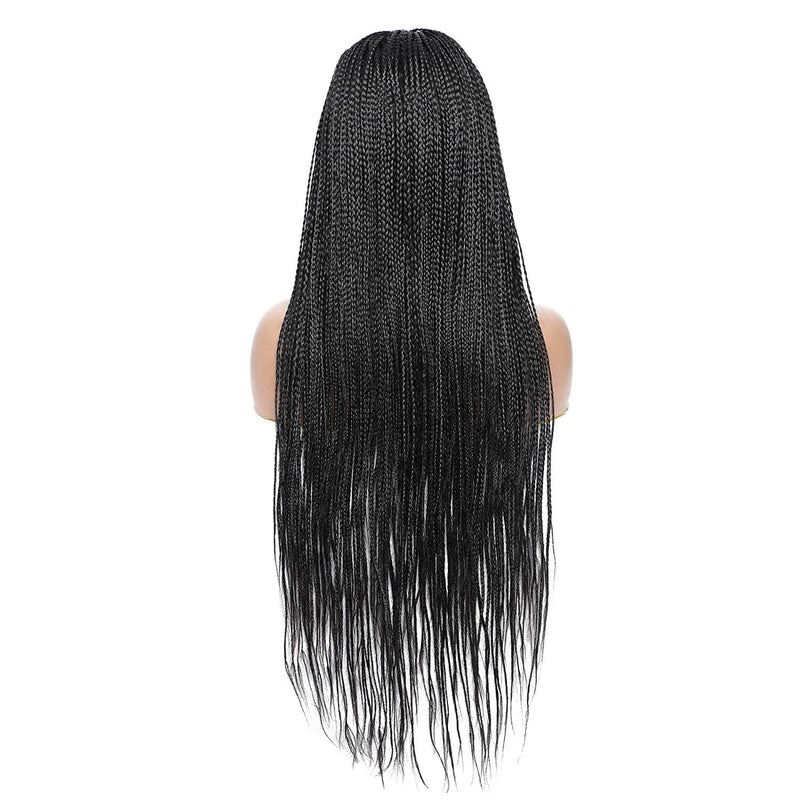 Headband Wigs Box Braided Wigs for African American Women Black Color –  ROSEBONY