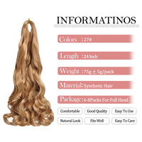 French Curls Braiding Hair Pre-stretched Braids Hair #27 Blonde Hair Extensions E Z Braiding Hair
