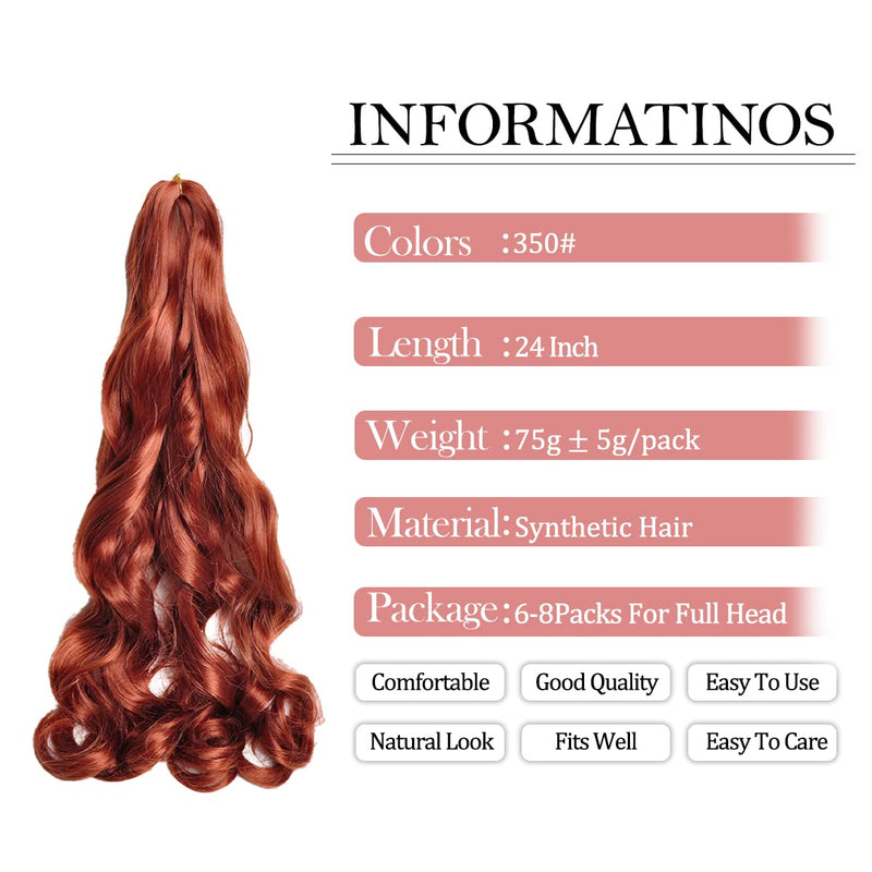 French Curls Braiding Hair Pre-stretched Braids Hair #350 Brown Hair Extensions E Z Braiding Hair