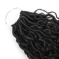 14 inch Goddess Locs Crochet Hair Braids #1b Top