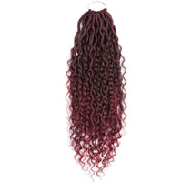 14 inch Goddess Locs Crochet Hair Braids #T530 Burgandy Products