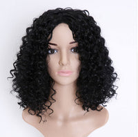 Curly Bob Wigs Afro Curly Wigs For Black Women Synthetic Heat Resistant Fiber Wigs
