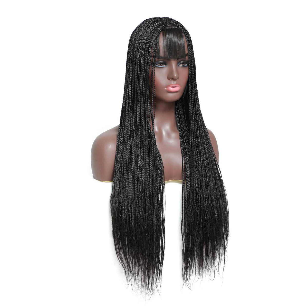 Black Box Braided Wigs for  Black Women Knotless Braids