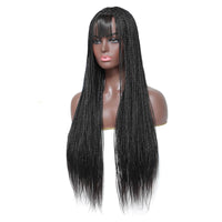 Black Box Braided Wigs for  Black Women With Long Baby Hair