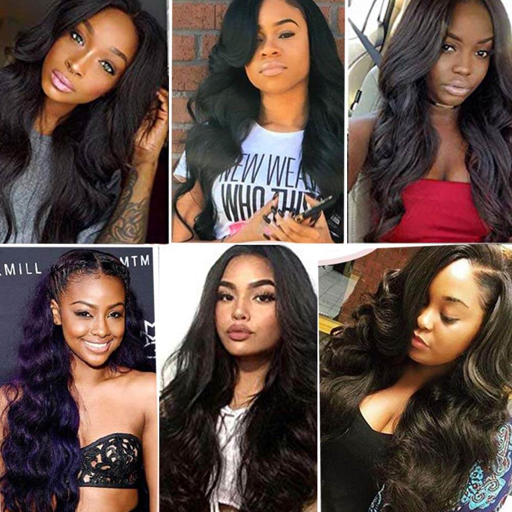 Body Wave Lace Front Wigs Human Hair Customers Show