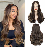 Body Wave Lace Front Wigs Piano Color Wigs Synthetic