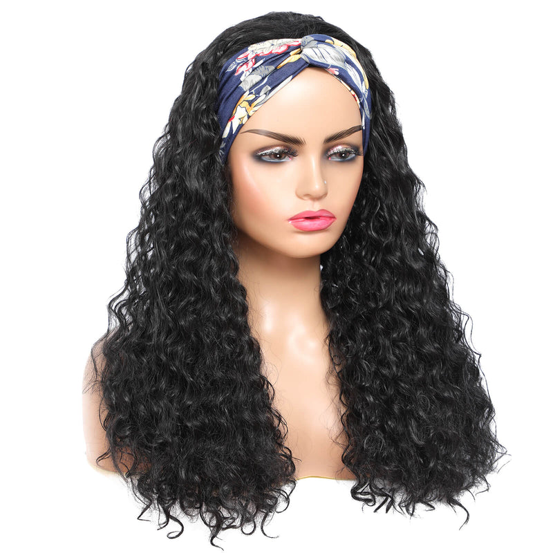 Bouncy And Full Curls Headband Wigs for African American Women