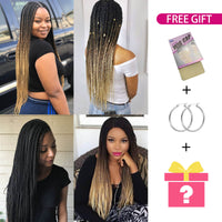 Box Braided Lace Front Wigs for Black Women Customer Show Shop Now Get Free Gifts