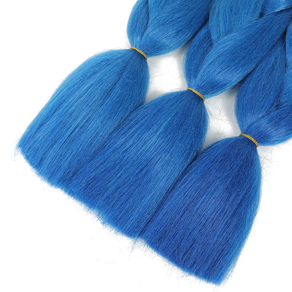 Braiding Hair Ombre Jumbo Braiding Hair Extension Blond To Blue Ends