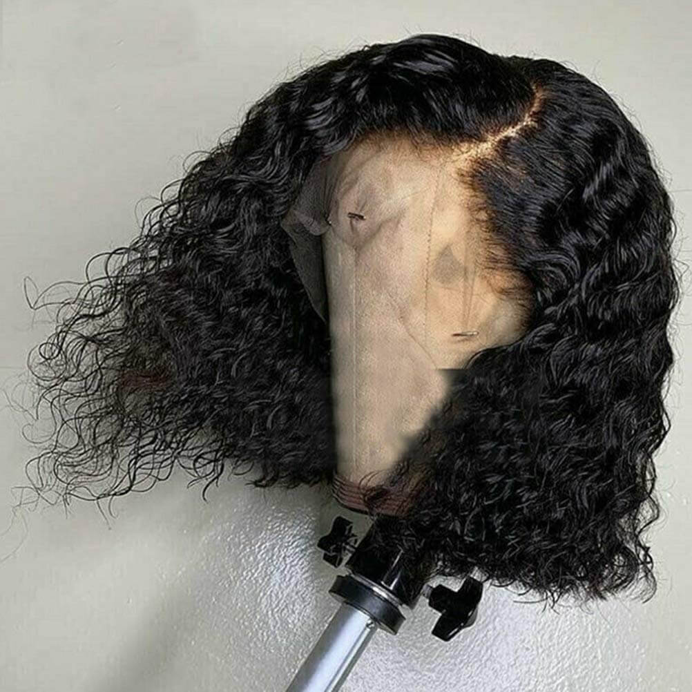 Curly Bob Lace Front Wigs Human Hair Product Shows