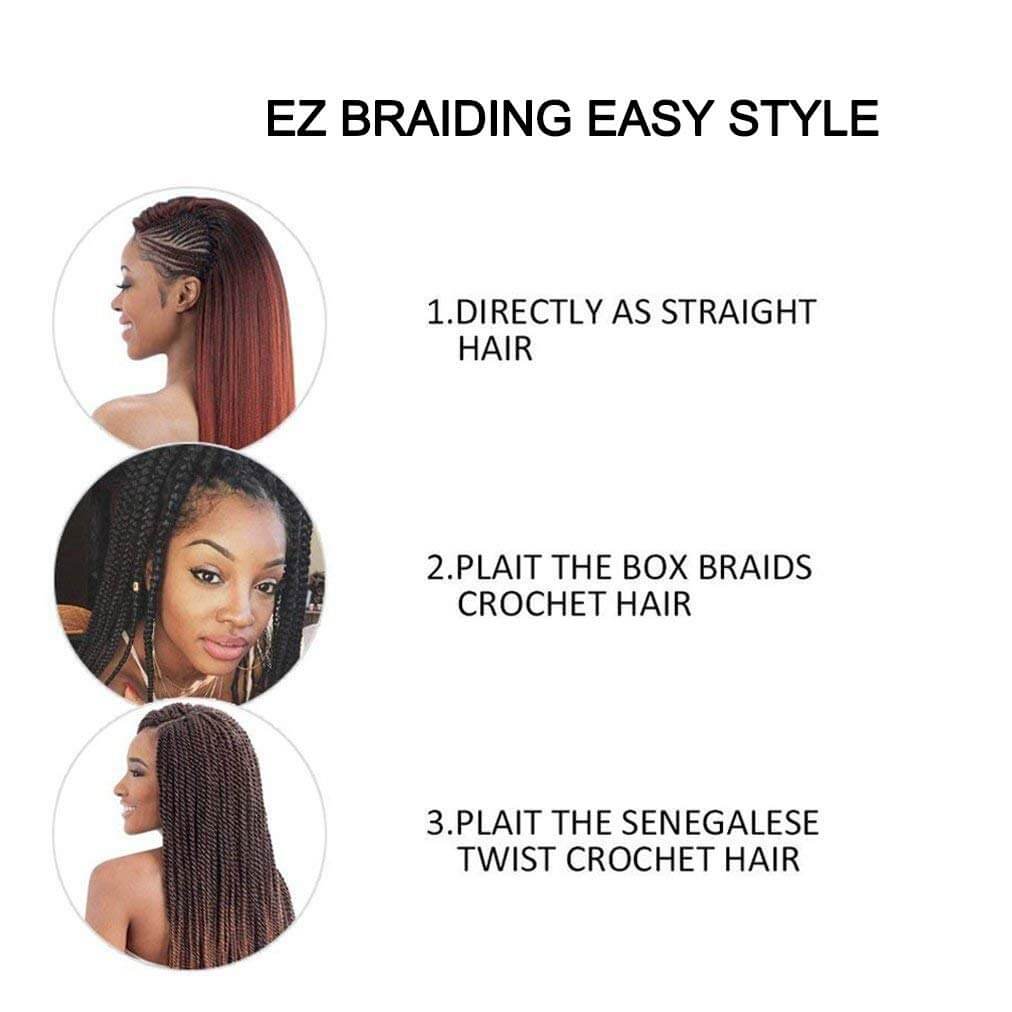 Easy Braids Synthetic Fibers Braiding Hair Blonde Use Method