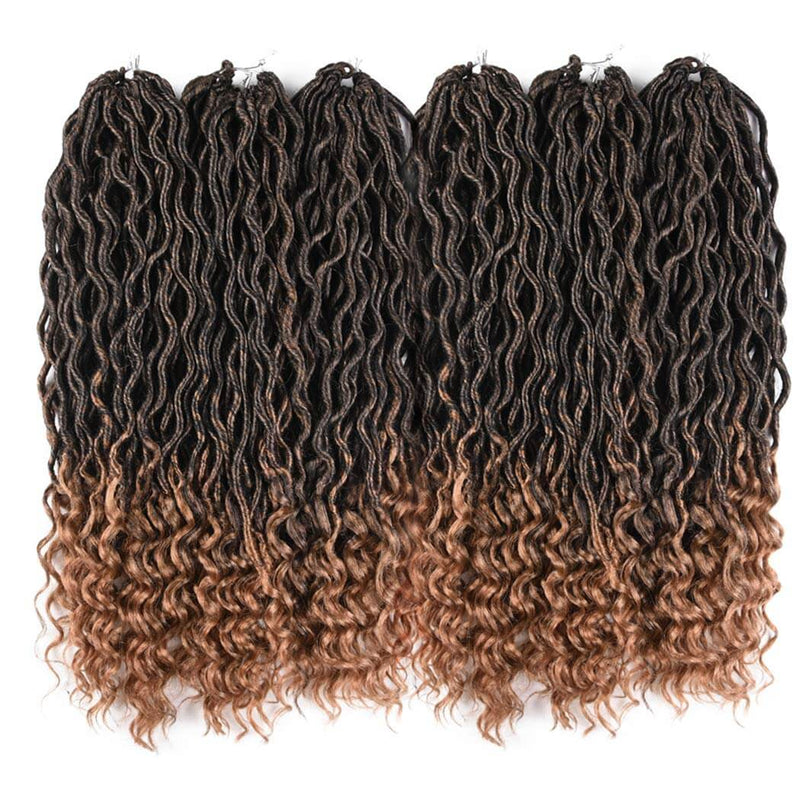 Goddess Faux Locs Crochet Hair Braids #27 6 Packs