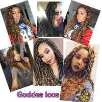 Goddess Faux Locs Crochet Hair Braids #27 Customer Show