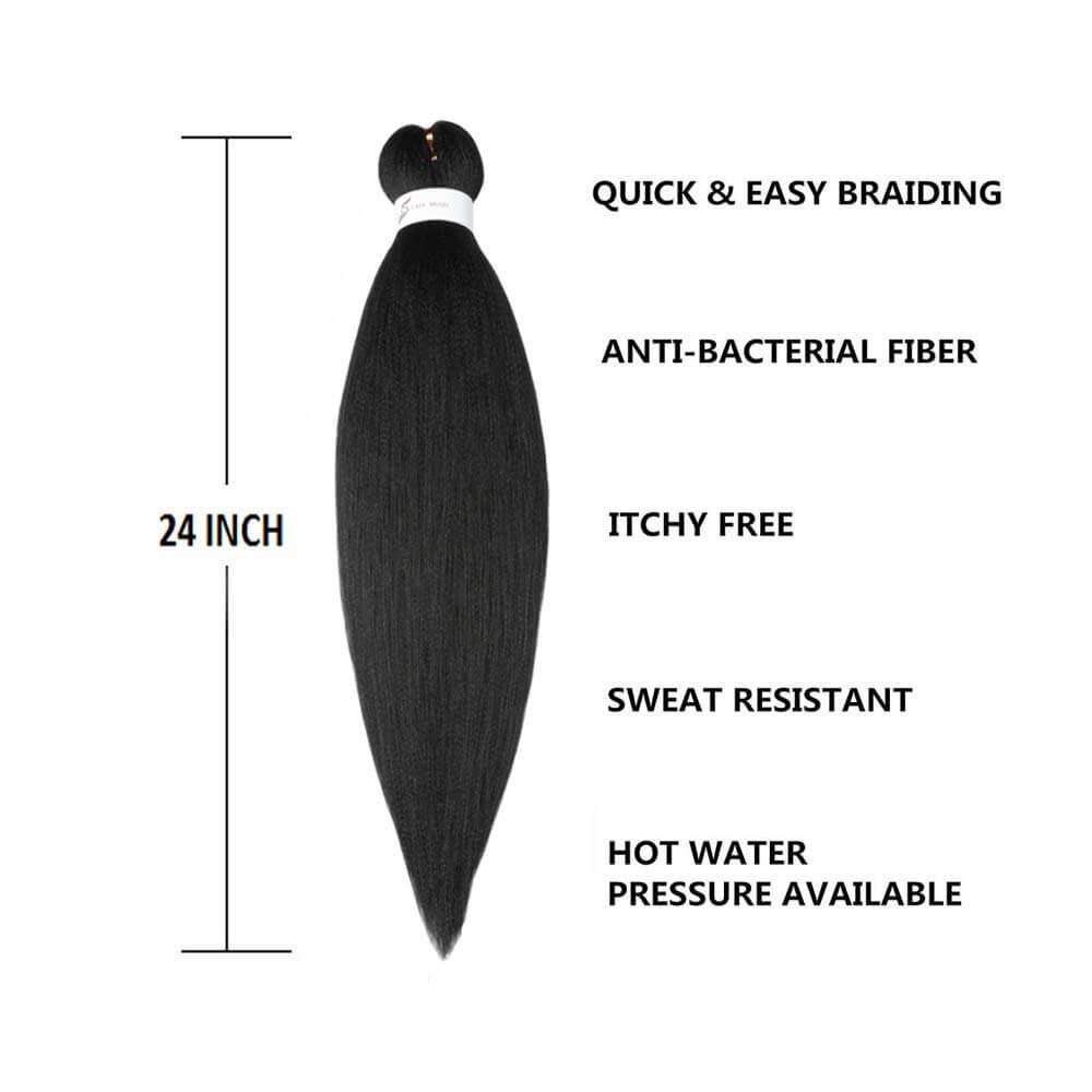 Natural Black Hair Extensions E Z Braid Description