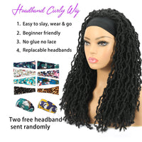 Nu Locs Headband Wigs for Black Women Black Color Braided Wigs Features