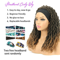 Nu Locs Headband Wigs for Black Women Brown Color Braided Wigs Features
