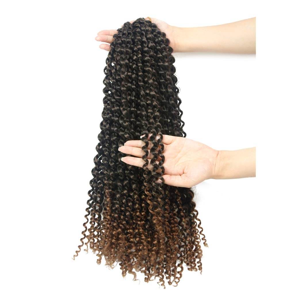 Passion Twist Crochet Braids 18 Inch Synthetic Heat Resistant Fiber T1B#30 Hand Hold