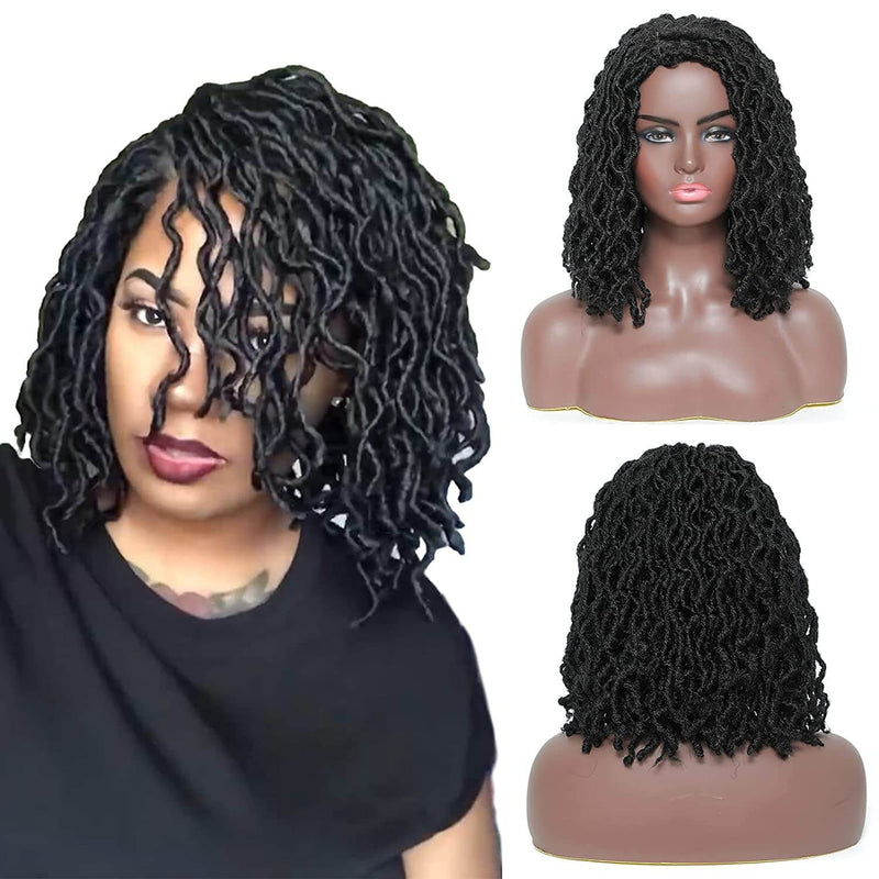 ROSEBONY Dreadlocs Short Wigs for Black Women Locs Bob Wig