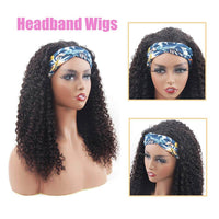 Rosebony Curly Hair Headband Wigs Human Hair Product