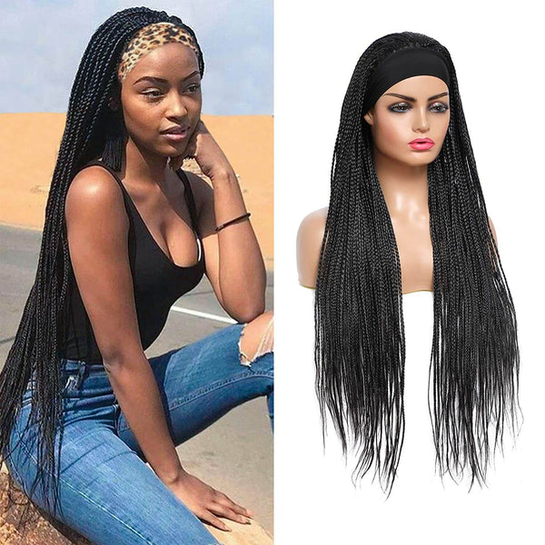 Rosebony Headband Box Braided Wigs for Black Women