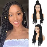 Senegalese Twist Briaded Lace Front Wigs Synthetic