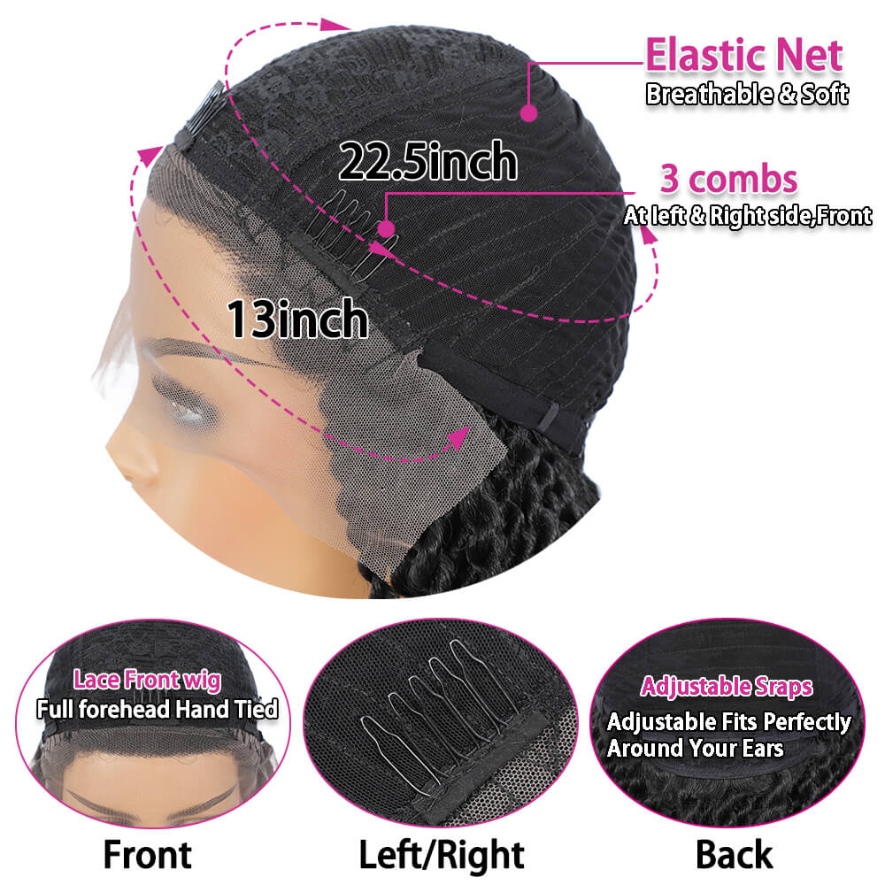 Senegalese Twist Briaded Lace Front Wigs Synthetic Cap Desigh