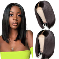 Straight Bob Lace Front Wigs Human Hair