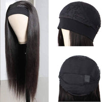 Straight Hair Headband Wigs For BLack Women Real Product Show