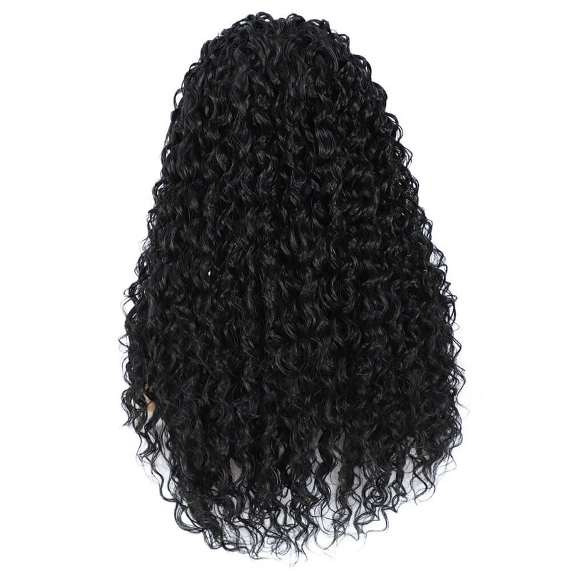 Synthetic Water Wave Lace Front Wigs Back Show